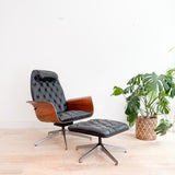 Mulhauser Style Chair + Ottoman