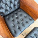 Mulhauser Style Chair + Ottoman