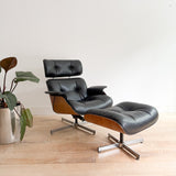 Vintage Eames Style Lounge Chair + Ottoman