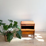 Mid Century 2 Tier Walnut Nightstand