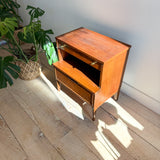 Mid Century 2 Tier Walnut Nightstand