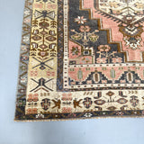 Turkish Rug - Pale Green/Pink - 4'6x8'