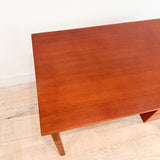 Small Danish Teak Desk with Key