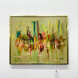 Vintage Green Abstract Art