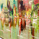 Vintage Green Abstract Art