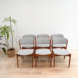 Set of 6 Teak Erik Buch Dining Chairs