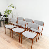 Set of 6 Teak Erik Buch Dining Chairs