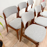 Set of 6 Teak Erik Buch Dining Chairs