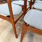 Set of 6 Teak Erik Buch Dining Chairs