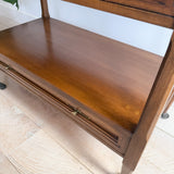 White Furniture Co Fold Down Bar Cart