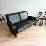 Tobia Scarpa Style Leather Loveseat (A)