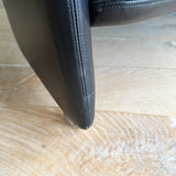 Tobia Scarpa Style Leather Loveseat (A)