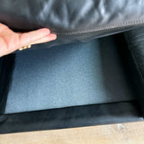 Tobia Scarpa Style Leather Loveseat (A)