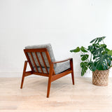 Arnel Wahl Iversen Lounge Chair - New Grey Upholstery