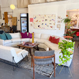 70s Time Capsule White Sectional Sofa