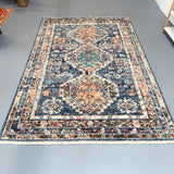 6'x9' Hand Woven Blue Rug