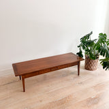 Basket Woven Front Coffee Table