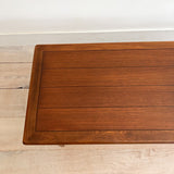 Basket Woven Front Coffee Table