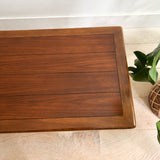 Basket Woven Front Coffee Table