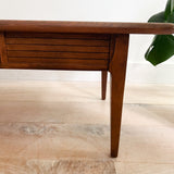 Basket Woven Front Coffee Table