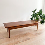 Basket Woven Front Coffee Table