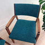 Pair of Alma Occasional Chairs - New Teal Upholstery