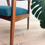 Pair of Alma Occasional Chairs - New Teal Upholstery