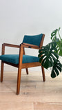 Pair of Alma Occasional Chairs - New Teal Upholstery