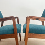 Pair of Alma Occasional Chairs - New Teal Upholstery