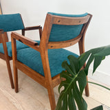 Pair of Alma Occasional Chairs - New Teal Upholstery