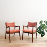 Pair of Alma Occasional Chairs - New Blush Upholstery