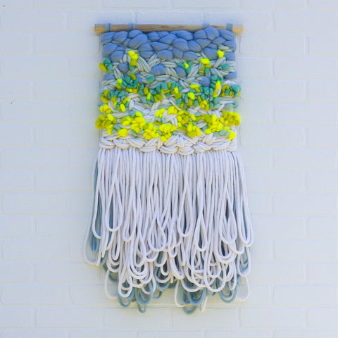 Large Woven Wall Hanging | Neon Pop