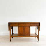 Broyhill Brasilia Folding Top Bar Cart