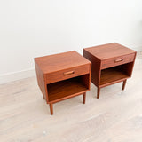Pair of Westnofa Teak Nightstands
