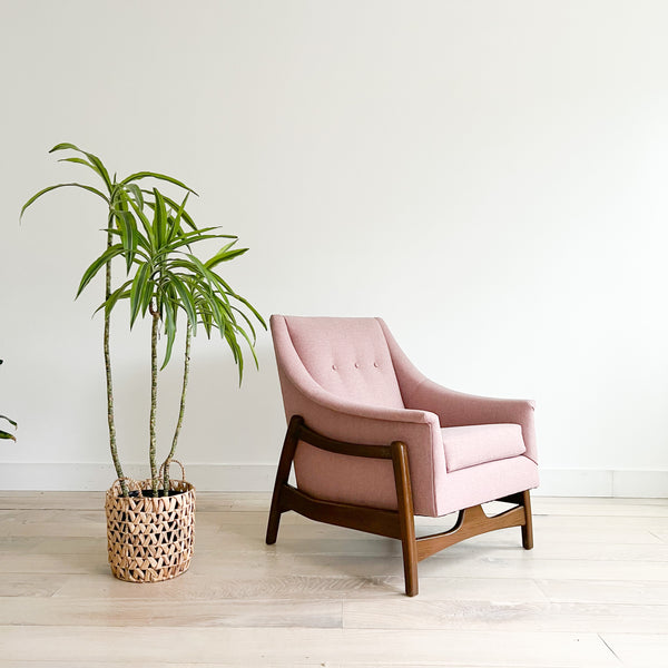 Mauve rocking online chair