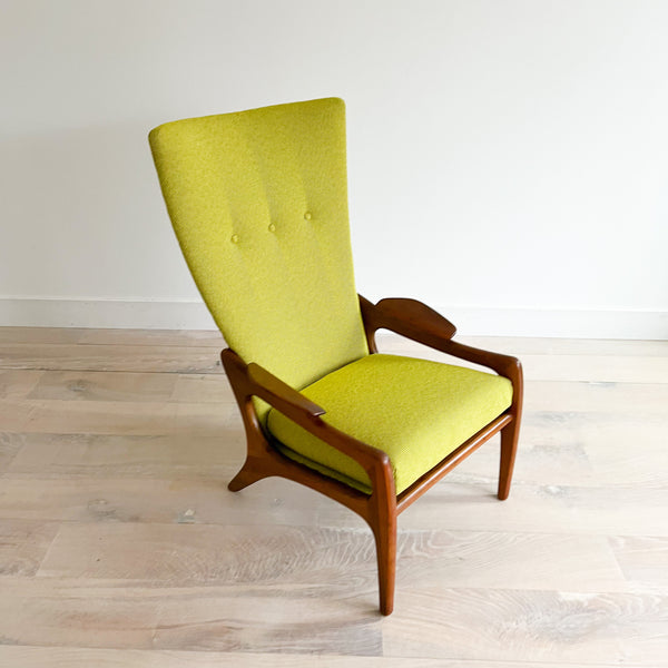 Mid Century High Back Adrian Pearsall Lounge Chair Atomic Furnishing
