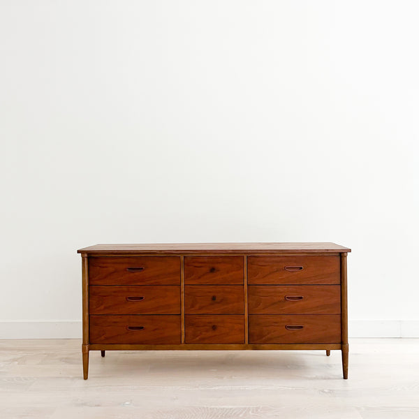 nine drawer dresser Lane 9 Drawer Dresser w/ New Solid Walnut Top – Atomic Furnishing & Design