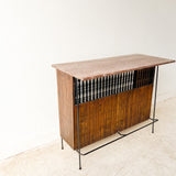 Arthur Umanoff Bar and 3 Bar Stools