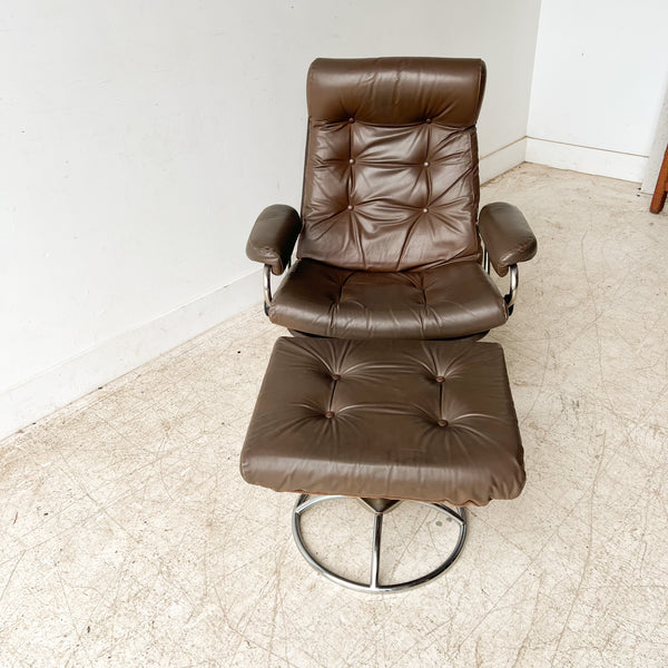 Vintage Ekornes Chair and Ottoman – Atomic Furnishing & Design