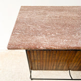 Arthur Umanoff Bar and 3 Bar Stools