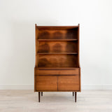 Mid Century Walnut Petite Hutch