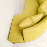 Mid Century Modern Curved Sofa by Tomlinson - New Upholstery