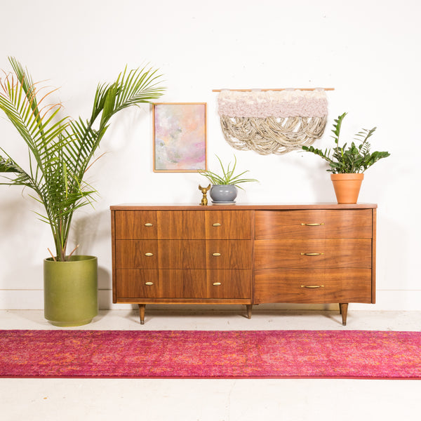 Mid Century Dresser with Wave Front – Atomic Furnishing & Design