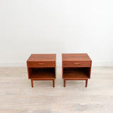 Pair of Westnofa Teak Nightstands