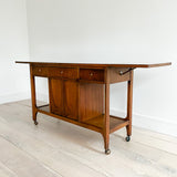 Broyhill Brasilia Folding Top Bar Cart