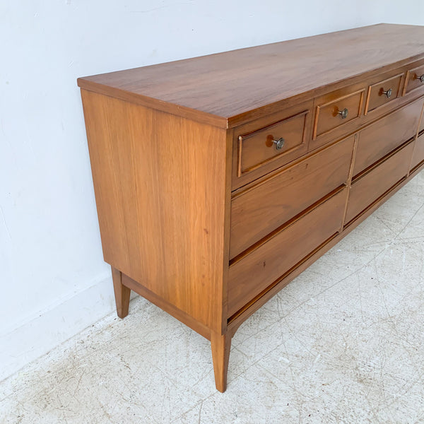 Mid Century 9 Drawer Dresser by Dixie – Atomic Furnishing & Design