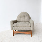 Mid Century Lounge Chair w/ Sculpted Base by Kroehler