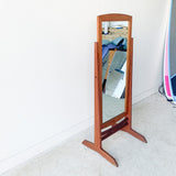 Vintage Solid Cherry Free Standing Full Length Mirror