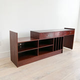 Rosewood Sliding Media Cabinet