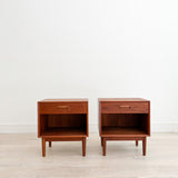 Pair of Westnofa Teak Nightstands